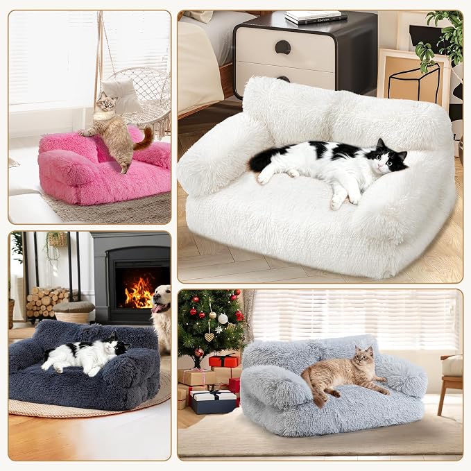 Large Cat Beds for Indoor Cats, Dog Couch Bed, Cute Cat Couch Sofas for Less - Image 7