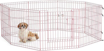 MidWest Homes for Pets Folding Metal Puppy / Dog Exercise Pen, Indoor/Outdoor by MidWestHomesForPets