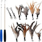 Cat Toys - No Chemical Dyeing Cat Feather Toys by EcoCity