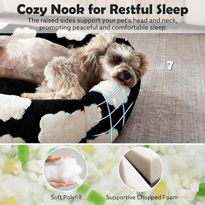 JOEJOY Small Dog Bed for Small Dogs, Rectangle Washable Orthopedic Dog Bed - Image 2