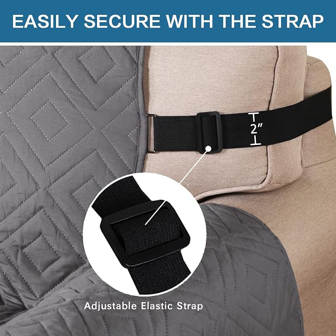 H.VERSAILTEX Reversible Loveseat Cover Furniture Protector Anti-Slip Water - Image 5