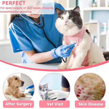 Cat Recovery Suit, Breathable Cat Surgery Recovery Suit Female, Cat Onesie - Image 8
