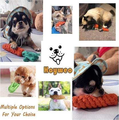 3PCS Natural Cotton Rope Toys for Small Dogs and Puppies, Dog Dental Care Chew - Image 7