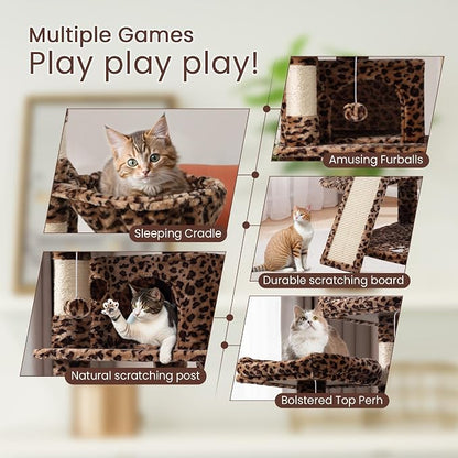 SHA CERLIN 68 Inches Multi-Level Large Cat Tree - Image 3