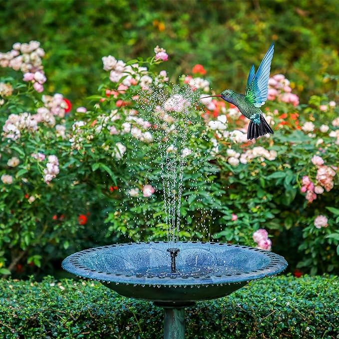 AISITIN 2.5W Solar Bird Bath Fountain Pump, Solar Fountain Pump - Image 2