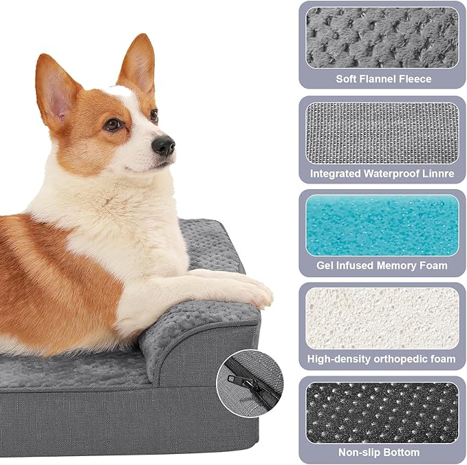 Orthopedic Dog Beds for Large Dogs, Memory Foam Dog Beds Large Sized Dogs - Image 3