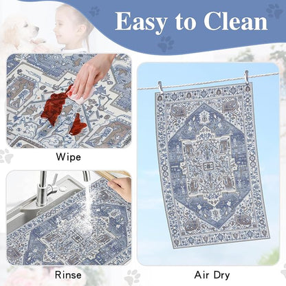 famibay Dog Food Mat, Absorbent Cat Dog Mats - Image 5