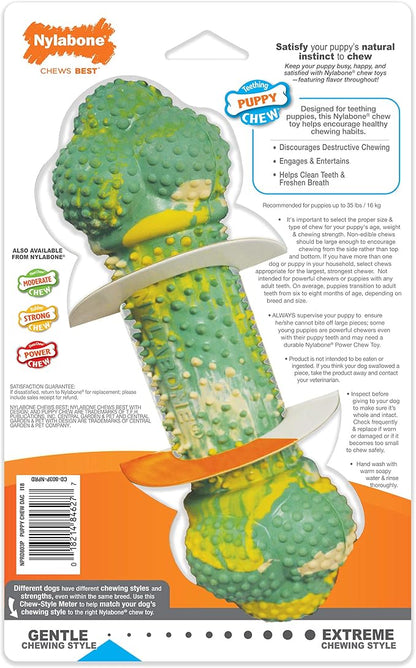 Nylabone Flavor Frenzy Barbell Puppy Chew Toy, Rubber Toys - Image 9