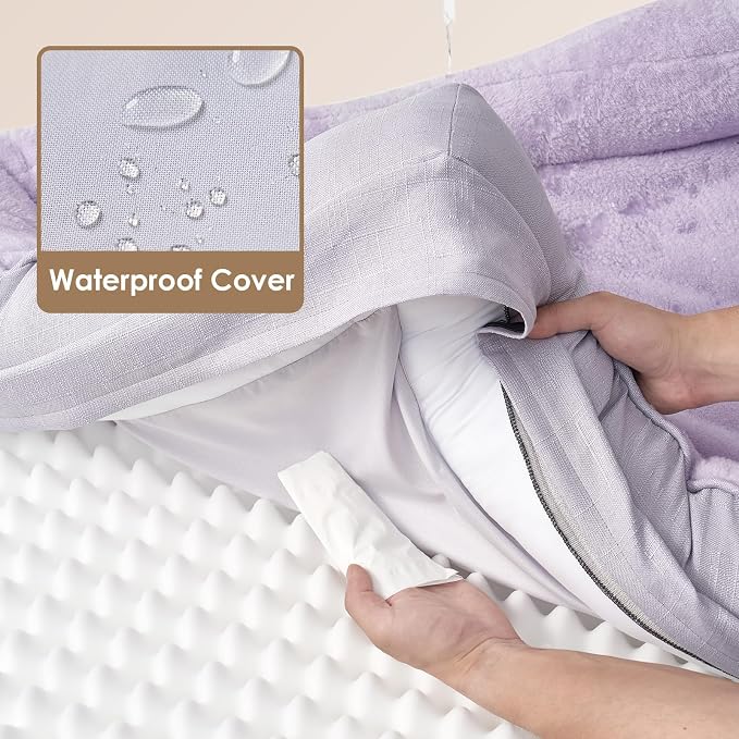 EHEYCIGA Orthopedic Dog Bed for Large Sized Dog, Waterproof Liner & Washable - Image 4