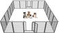 Dog Playpen 40 inch Dog Fence for Outdoor Indoor Use Heavy Duty Metal Dog Pen by Jhsomdr
