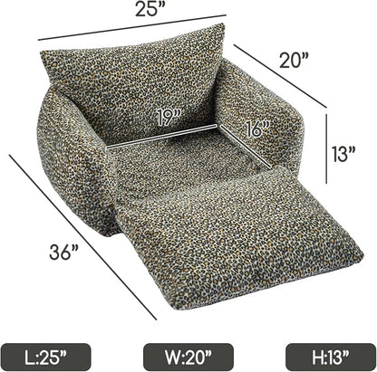 Hollypet Cat Bed Fluffy Plush Mutifuctional Double-Layer Soft Pet Couch - Image 3
