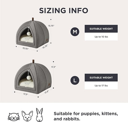 Bedsure Cat Beds for Indoor Cats - 2 in 1 Cat Cave House Tent for Kittens and - Image 5