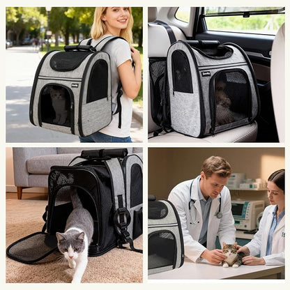 Zavothy Cat Backpack Carrier, Expandable Airline Approved Pet Backpack - Image 7