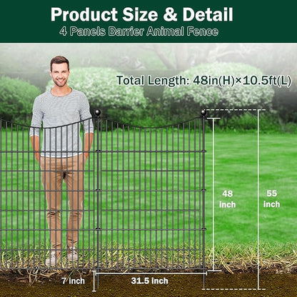 4 Panels Decorative Garden Fence - Image 2