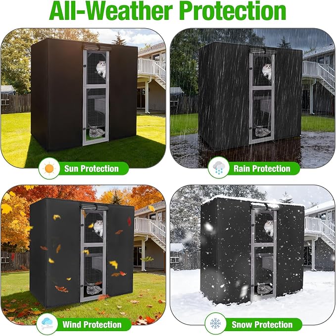 Kingling Outdoor Cat House Cover Weatherproof, Thermal Covers - Image 11