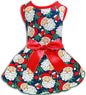 Pohshido Christmas Dog Dress, Winter Holiday Santa Claus Skirt by PohshidoPet