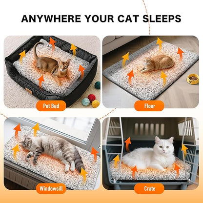 Self Warming Cat Bed, Heated Cat Bed, 2.0 Upgraded Thermal Foil Heating Pad - Image 5