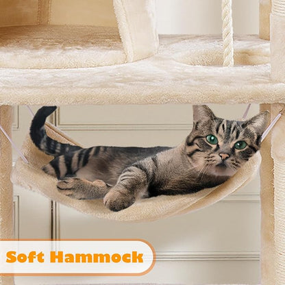 Yaheetech 62.5inches Cat Tree Cat Tower Kitten Condo - Image 5