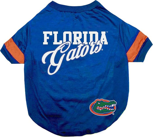 NCAA Florida Gators Dog & Cat T-Shirt, Medium. Durable & Cute Sports PET TEE by PETSFIRST
