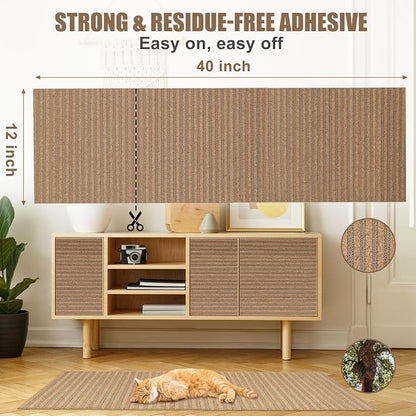 Natural Cork-Cat Scratcher Mat-Cat Scratch Pad Rug-cat Couch Protector-Wall - Image 6