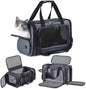 Cat Carrier Pet Travel Carrier by Airplane Approved Under seat, TSA Airline by GROXKOX