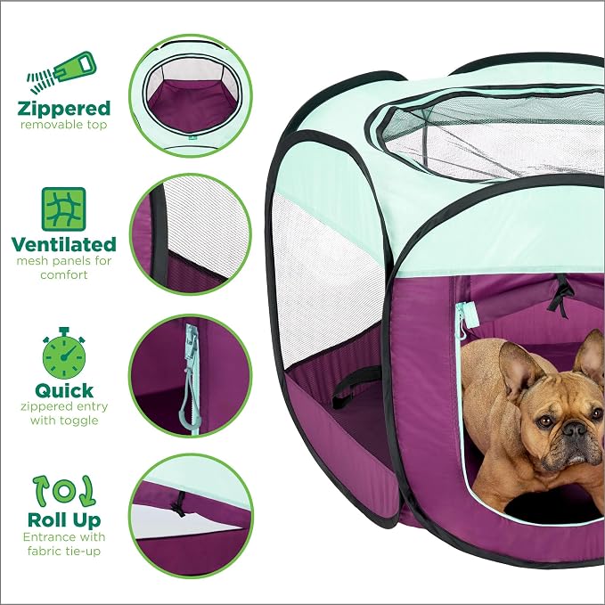Furhaven Portable Dog Playpen, Cat Playpen, Pet Playground, Kennel Foldable - Image 3