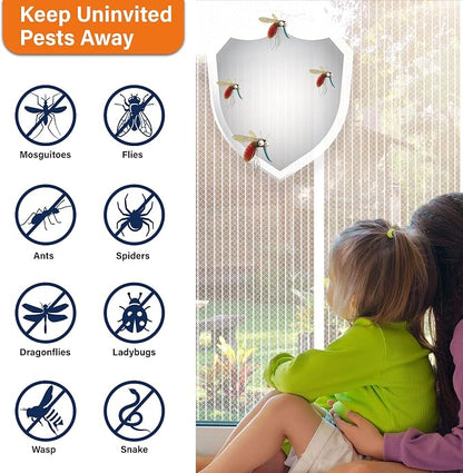 Magnetic Screen Door，Screen Door Mesh，Keep Bugs Out, Heavy-Duty Mesh Curtain - Image 4