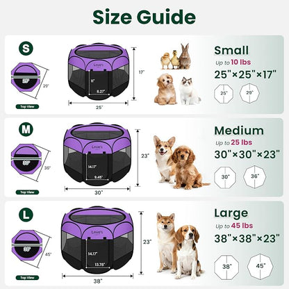 Love's cabin Pet Puppy Dog Playpen, Small Dog Tent Crates Cage Indoor/Outdoor - Image 2