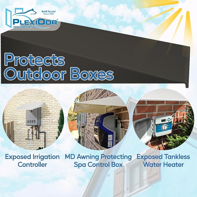 Plexidor Performance Pet Doors Universal Pet Door Awning - Image 3