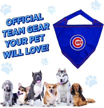 Pets First MLB Chicago Cubs TIE Bandana, Small/Medium. Dog Bandana Scarf Bib - Image 6