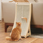 PETKARAY Curved Cat Scratcher, Sisal Kitty Scratching Ramp, L Shape Scratch Pad by PETKARAY