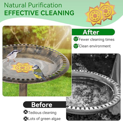 Saillong 2 Pack Bird Bath Copper Disk, Reinforced 99.99% Pure Copper Bird Bath - Image 3
