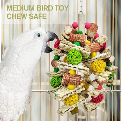 Parrot Toys, Natural Corncob Bird Chew Toys - Image 6