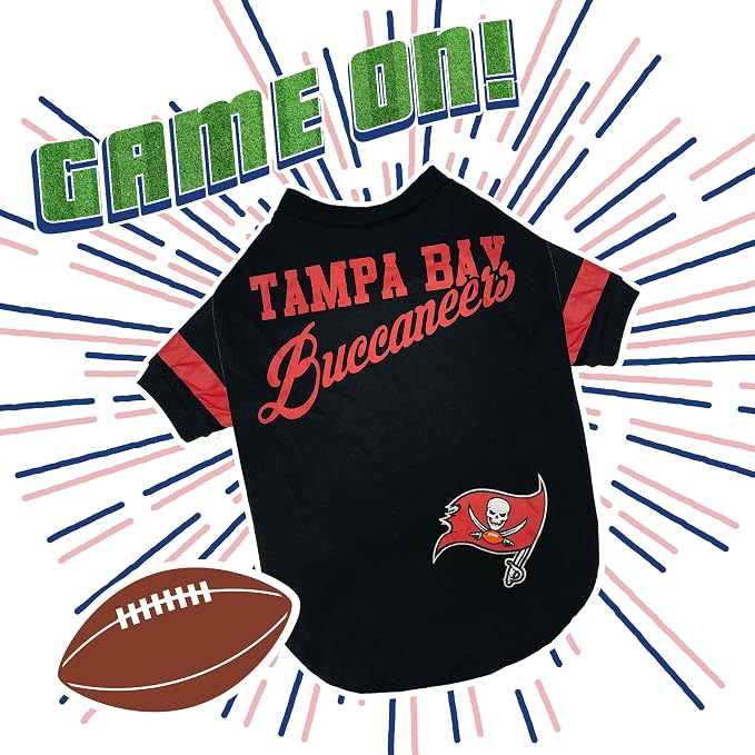 NFL Tampa Bay Buccaneers Dog & Cat T-Shirt, Small. Football PET TEE - Image 4