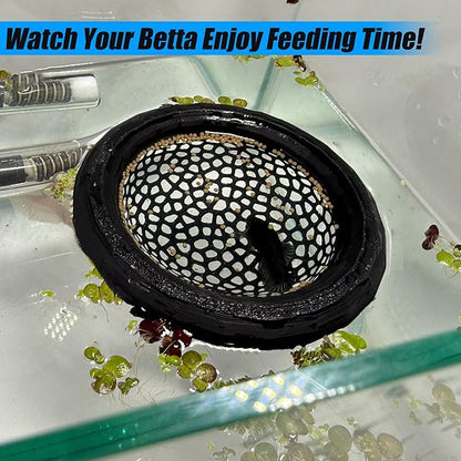 Aquarium Floating Betta Fish Skins, Betta or Shrimp Feeder, Cave and Hammock - Image 5