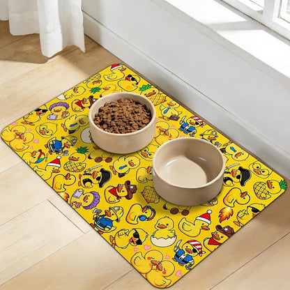 Dog Food Mat for Bowls, Absorbent Quick Dry Dog Cat Mats for Food and Water - Image 9