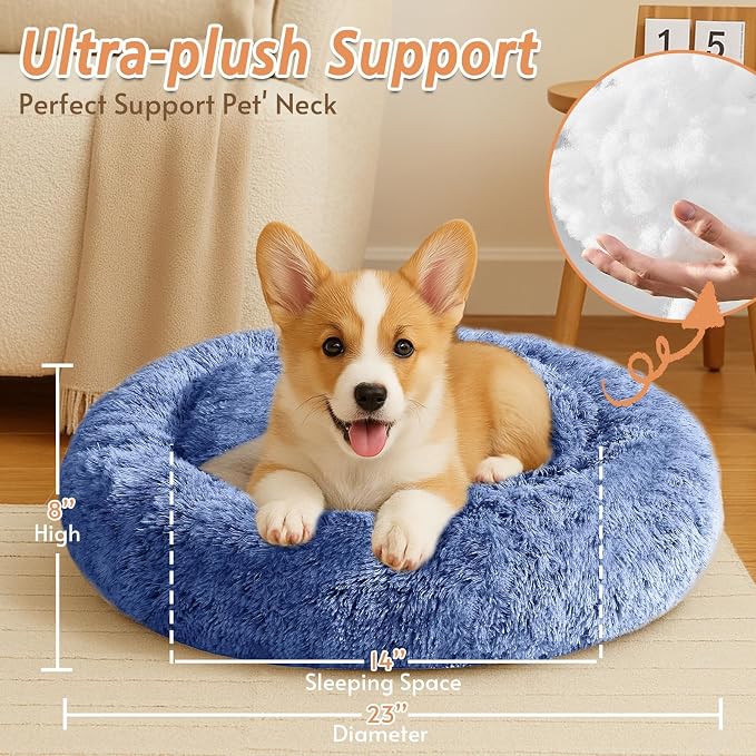 JOLLYVOGUE Calming Dog Bed for Small Dogs - Image 4