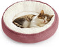 Love's cabin Round Donut Cat and Dog Cushion Bed, 20in Pet Bed by Lovescabin