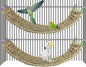 2Pcs Bird Seagrass Mat 30 × 7" Natural Grass Woven Net Hammock by Hamiledyi