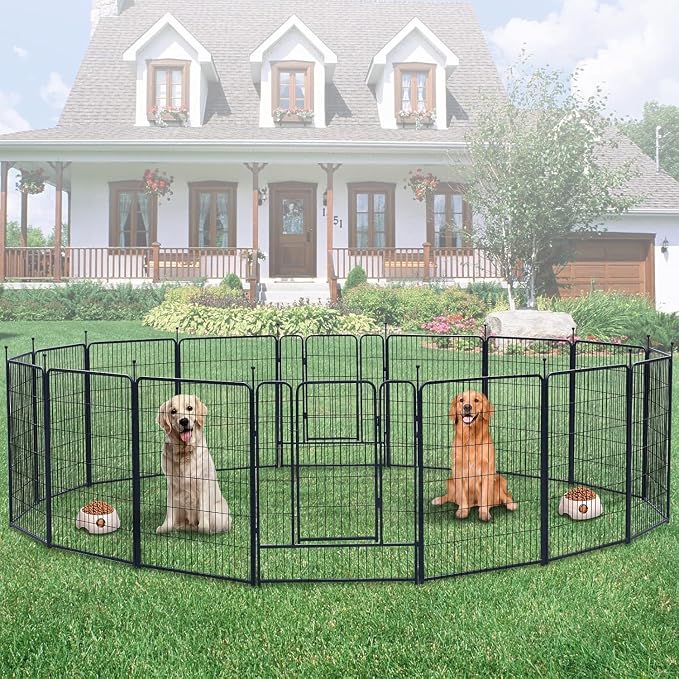 Dog Playpen, Portable Outdoor Dog Fence, Playpen - Image 6