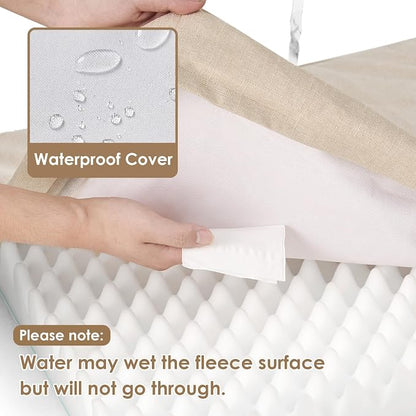EHEYCIGA Waterproof Dog Bed Orthopedic 35"x23", Memory Foam Pet Bed - Image 2