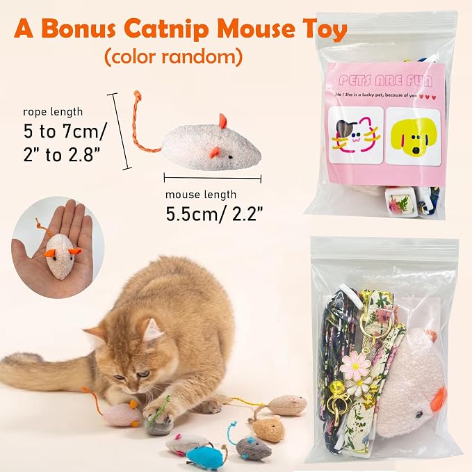 2 Pack Cotton Breakaway Cat Collars Set - Image 4