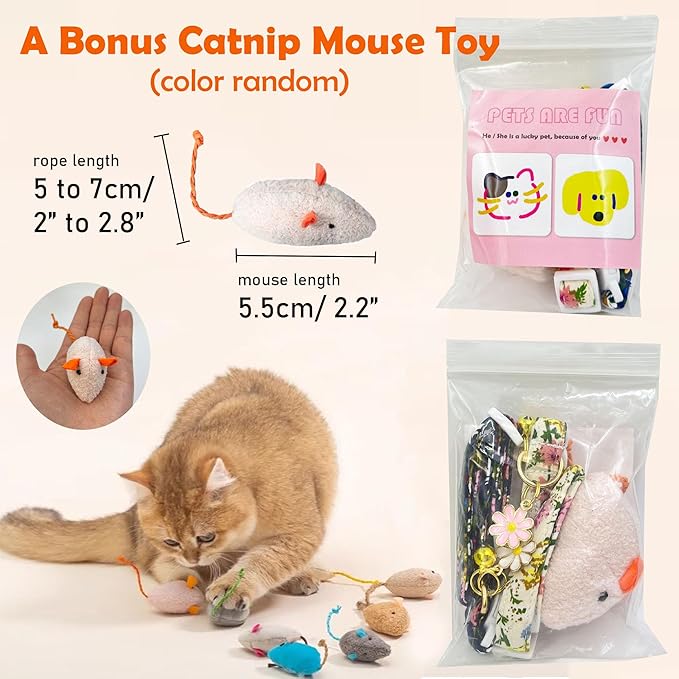 2 Pack Cotton Breakaway Cat Collars Set - Image 4