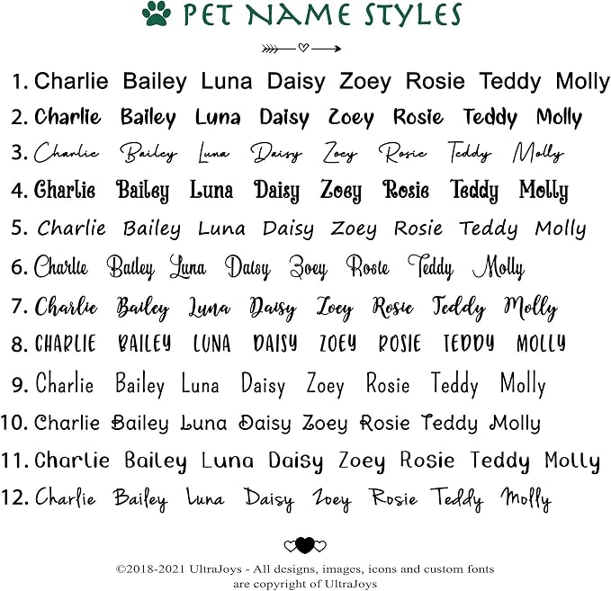 Ultra Joys Custom, Personalized Pet ID Tag, - Image 4