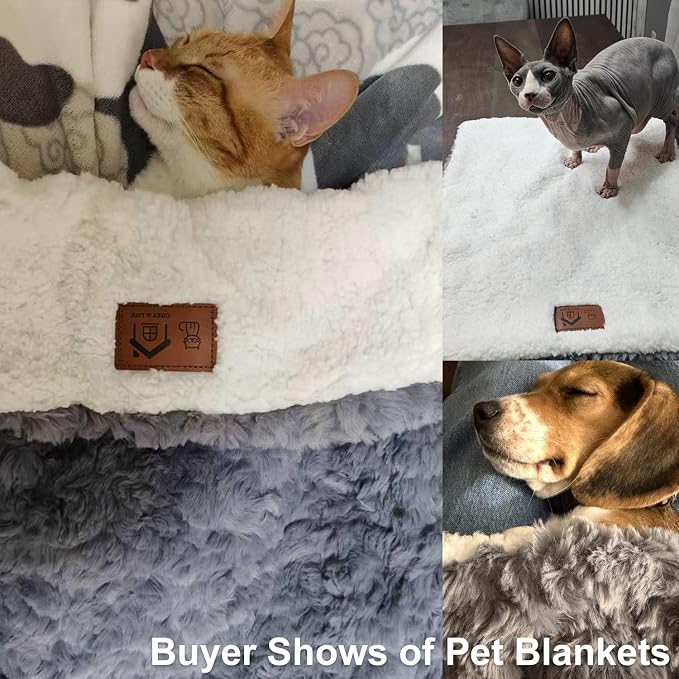 Cat Blanket for Indoor Cats Ultra-Soft Plush Small Blanket Machine Washable - Image 7