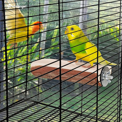 Niteangel Parrot Cage Perch, Wooden Platform - Image 6