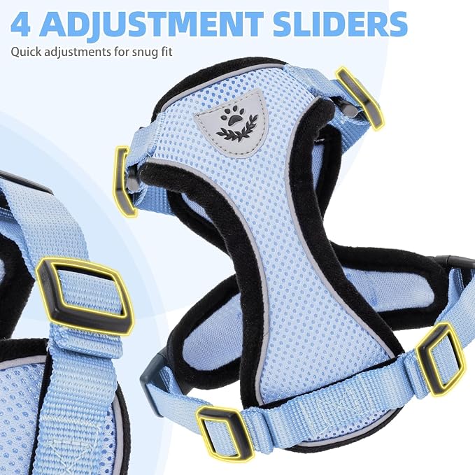 PUPTECK Cat Harness and Leash Set Escape Proof Reflective Cat Walking Harness - Image 5