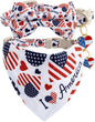 Faygarsle 2 Pack Patriotic Pet Collar Set by Faygarsle