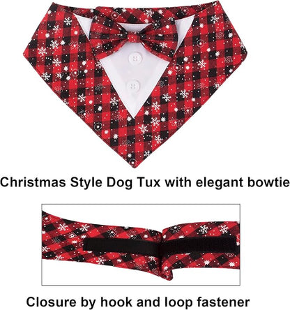 ADOGGYGO Christmas Dog Tuxedo Bandana - Image 6