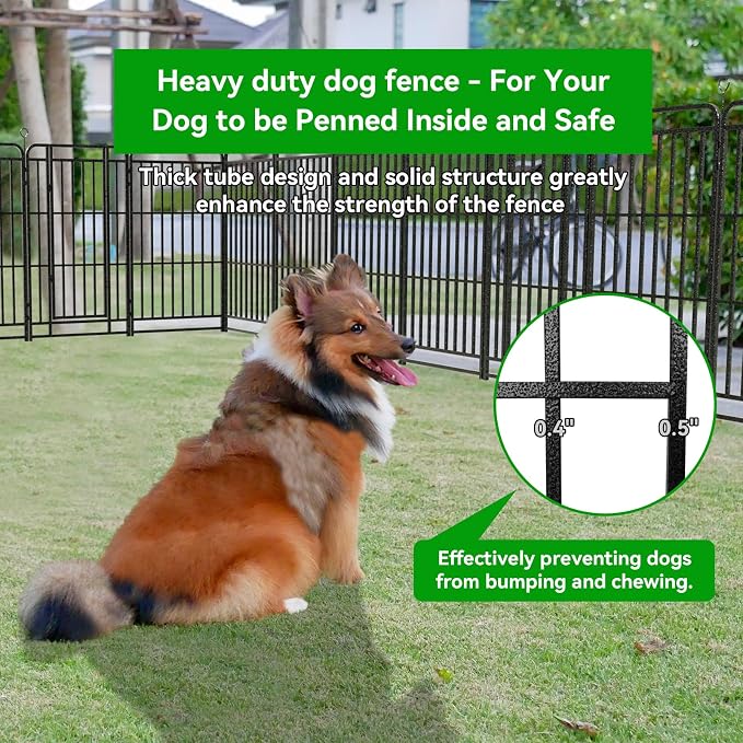 Heavy Duty Dog Playpen: 12 Steel Panels 47" Height, Square Steel Pipe - Image 4